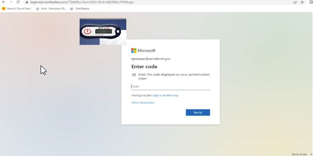 Microsoft Enter Code
