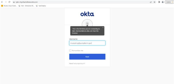 OKTA Login
